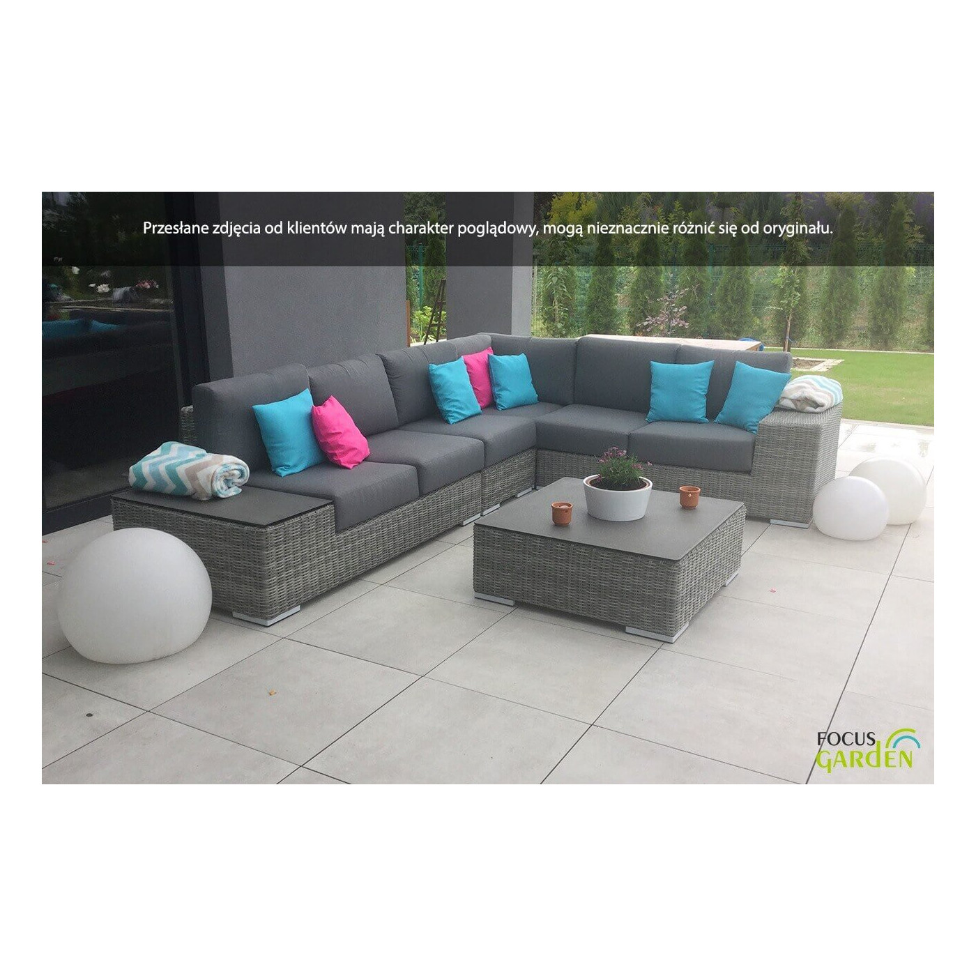 AVOCADO CORNER SOFA WHITE GREY