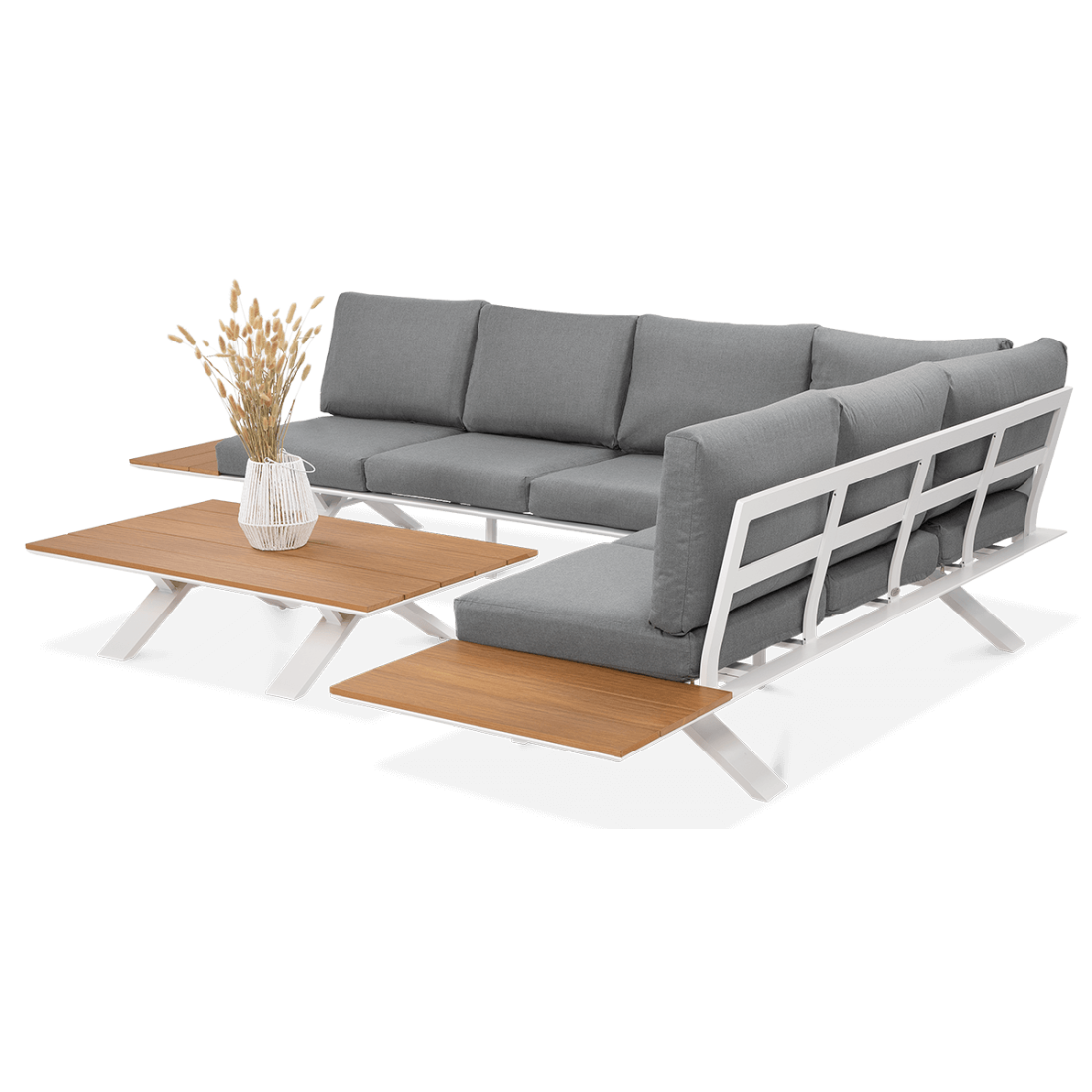 Bok narożnika ogrodowego SORRENTO WOOD White