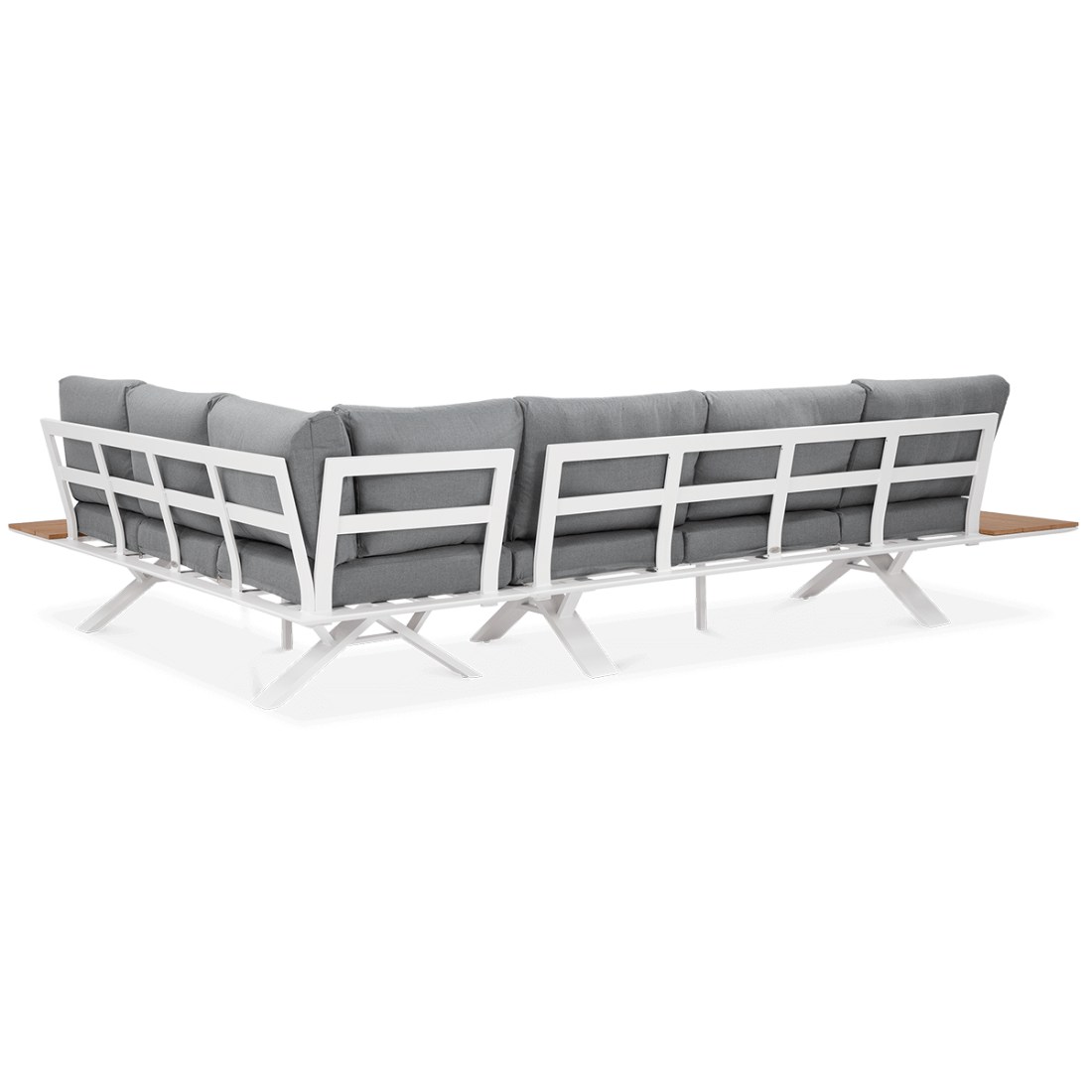 Tył narożnika ogrodowego SORRENTO WOOD White