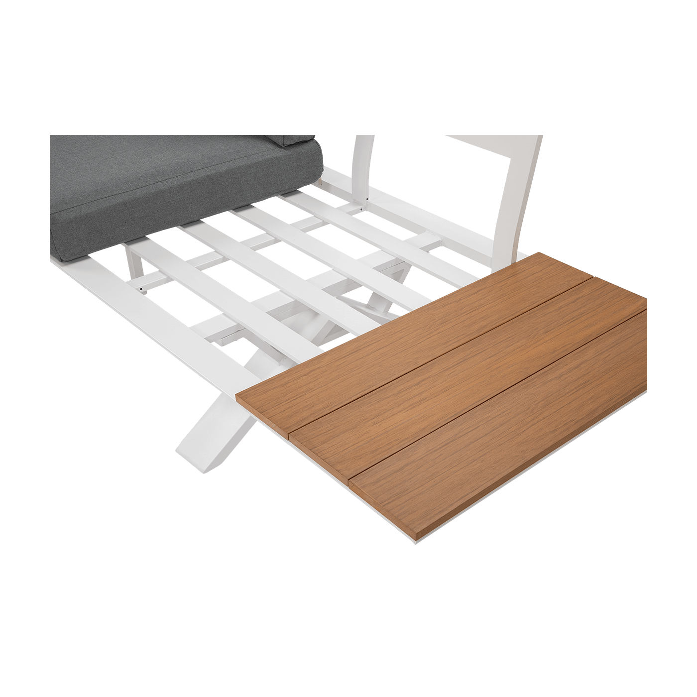 Funkcjonalność - możliwość narożnika ogrodowego SORRENTO WOOD White