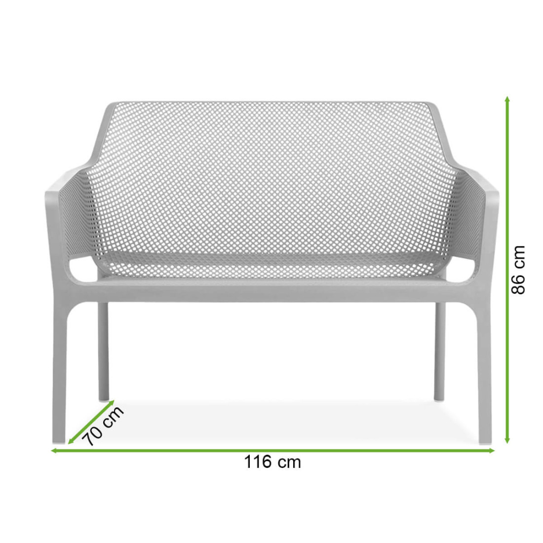 Ławka Nardi Net Bench Bianco