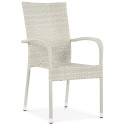 Krzesło z technorattanu FIESTA White