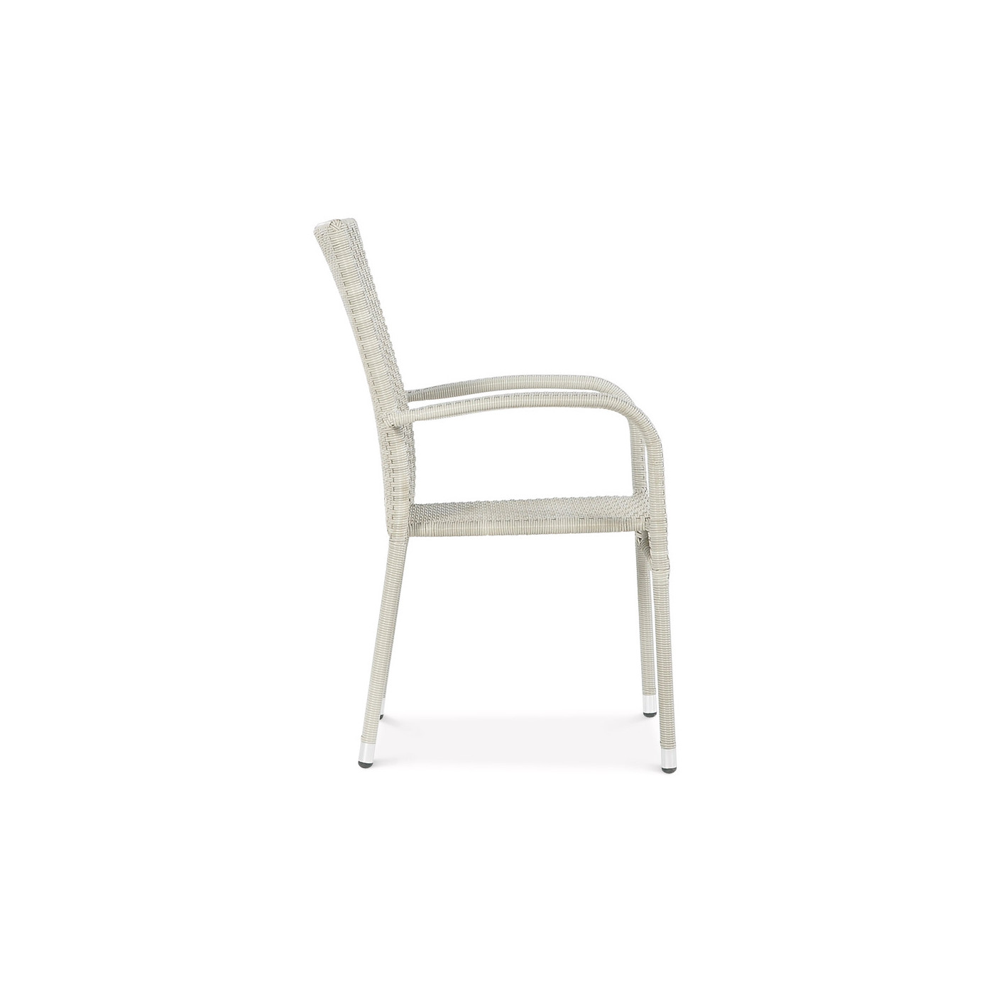 Krzesło z technorattanu FIESTA White - bok