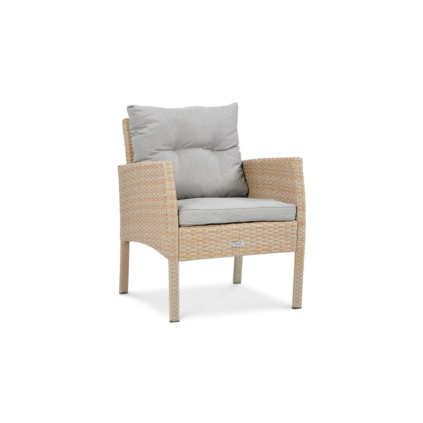 Zestaw technorattanowy Cortina - Pufy Beige