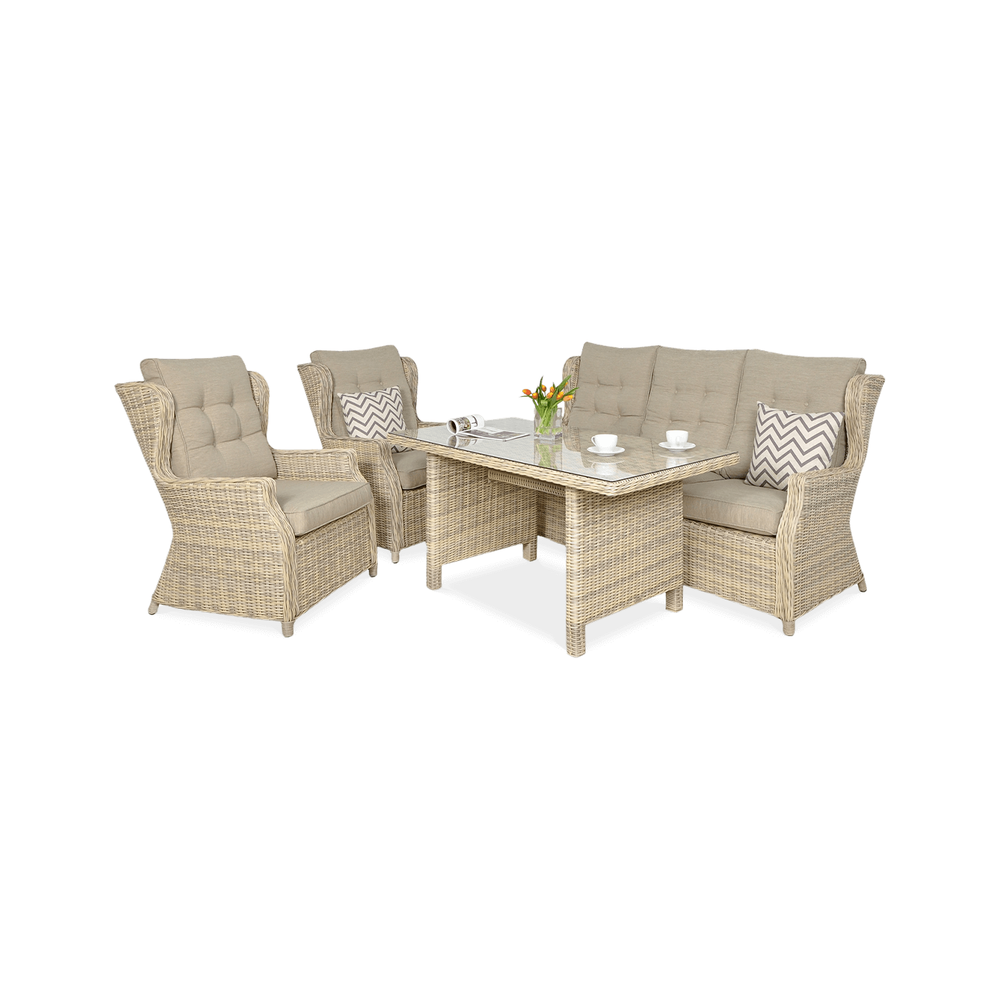 TRIVENTO III DINING ZESTAW BEIGE
