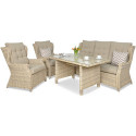 Meble technorattanowe Trivento Dining 3 Beige