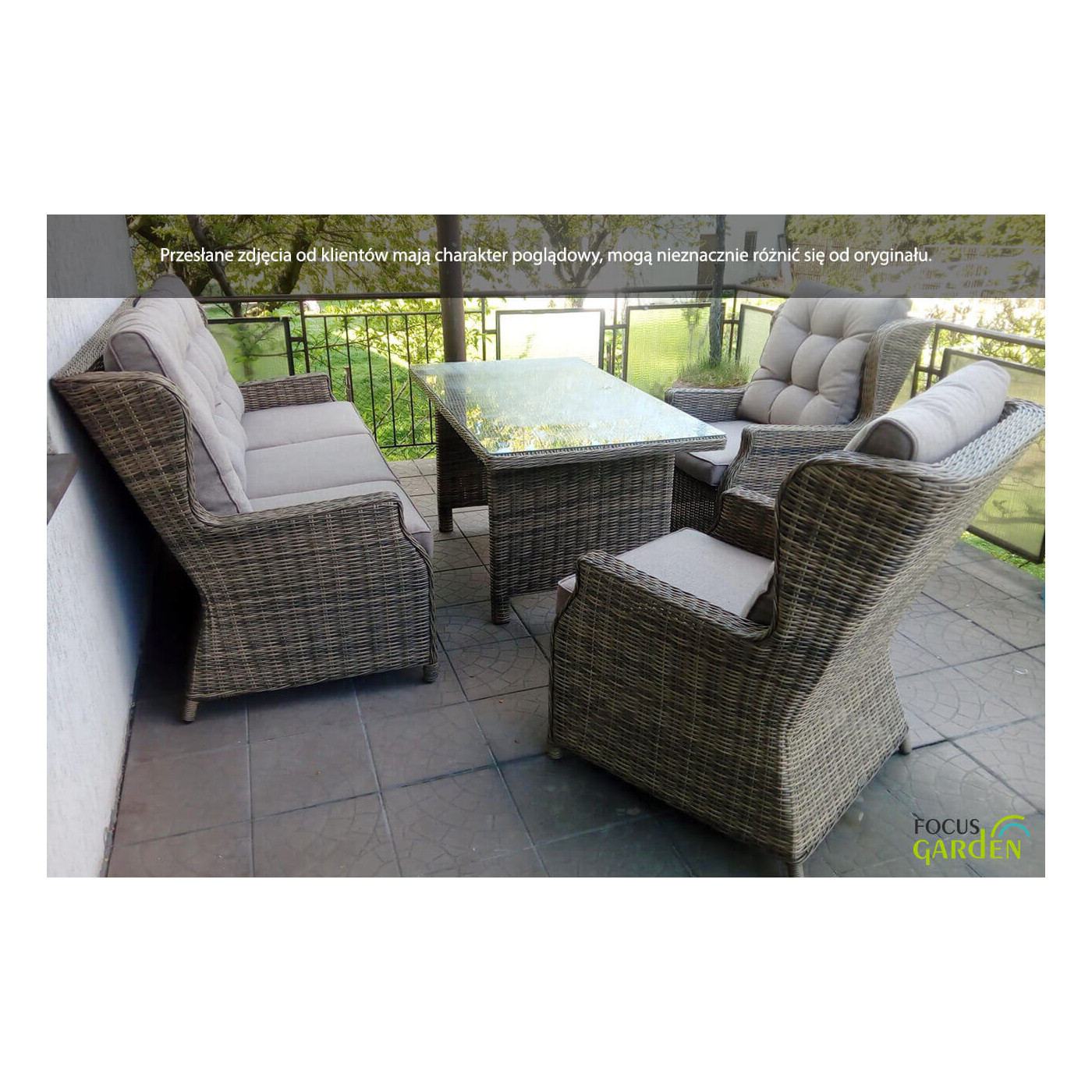 Meble technorattanowe Trivento Dining 3 Beige