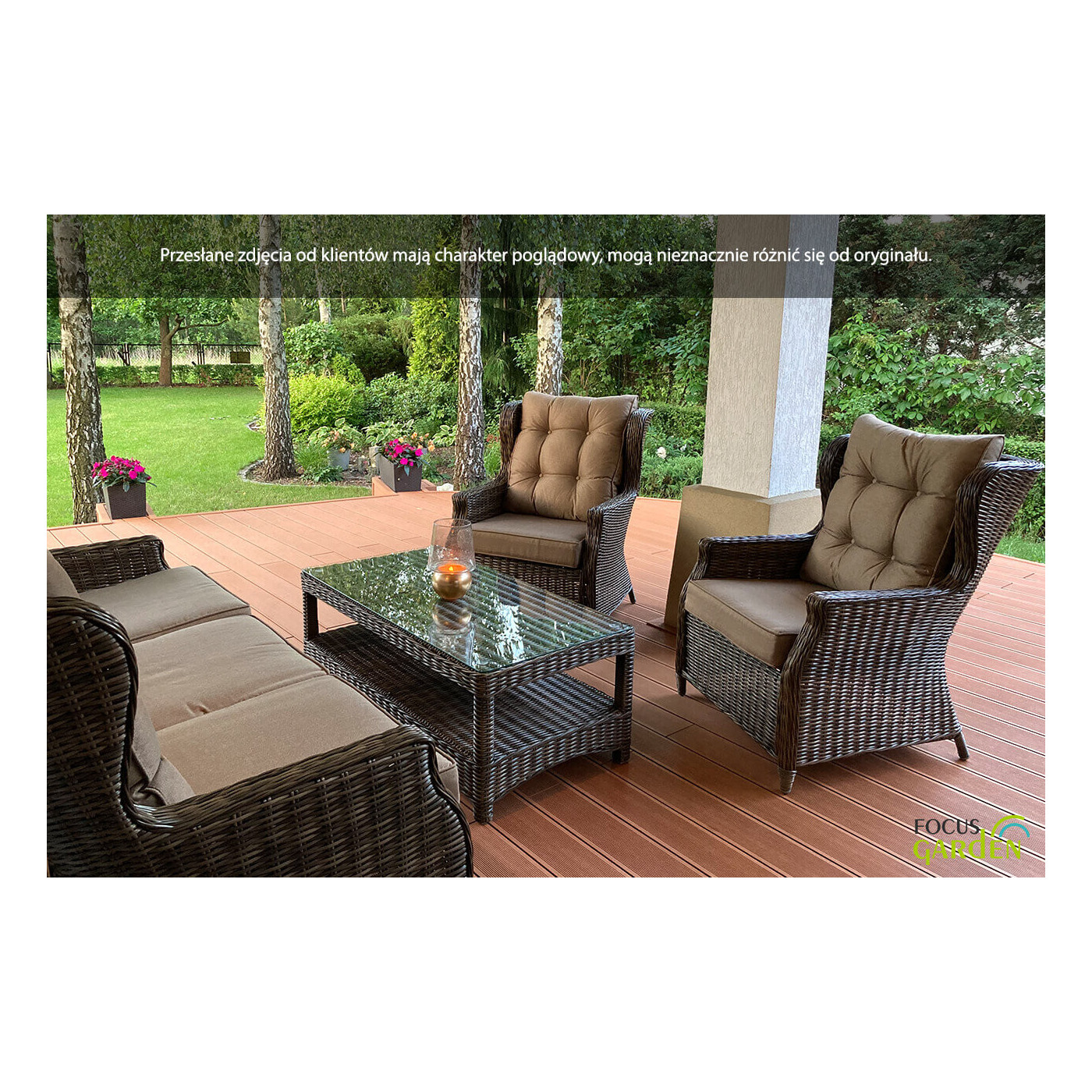 Zestaw Technorattanowy Trivento 3 Beige