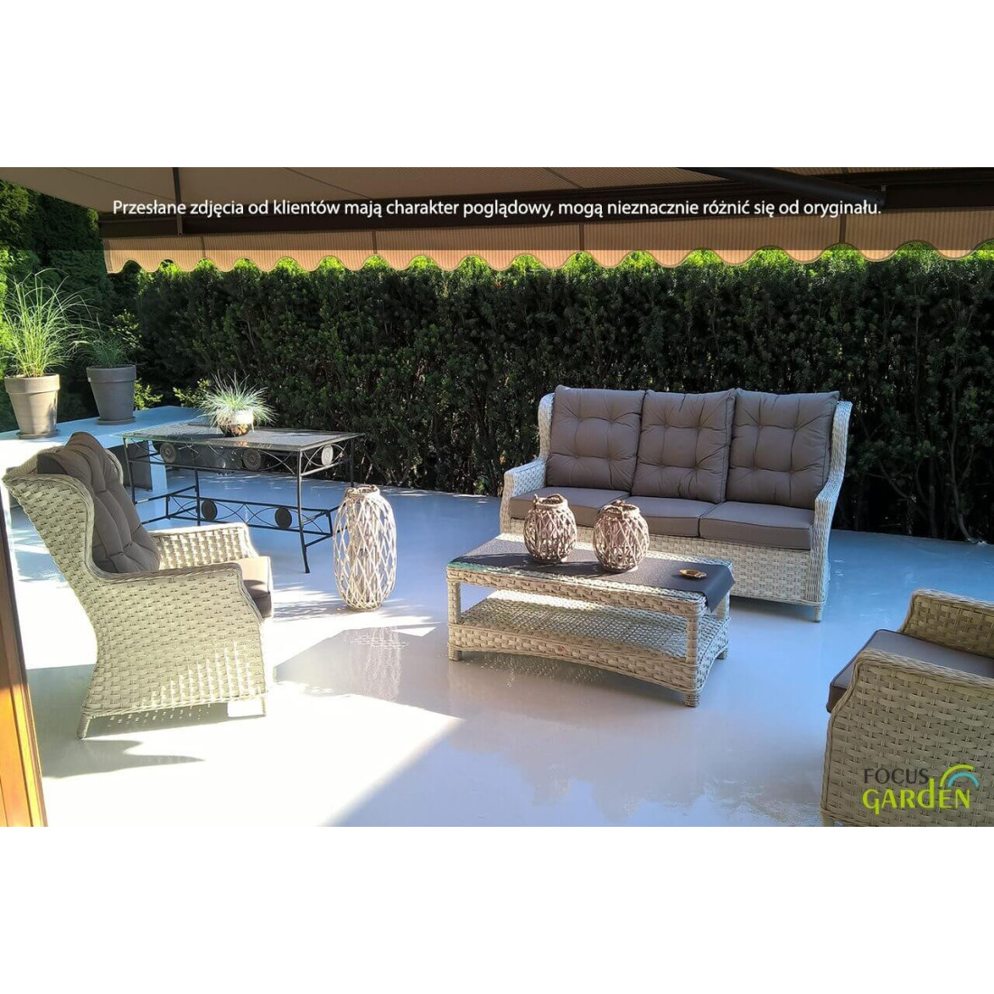 Zestaw Technorattanowy Trivento 3 Beige