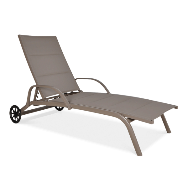 MAJORKA TAUPE DECK CHAIR