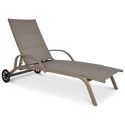 MAJORKA TAUPE DECK CHAIR