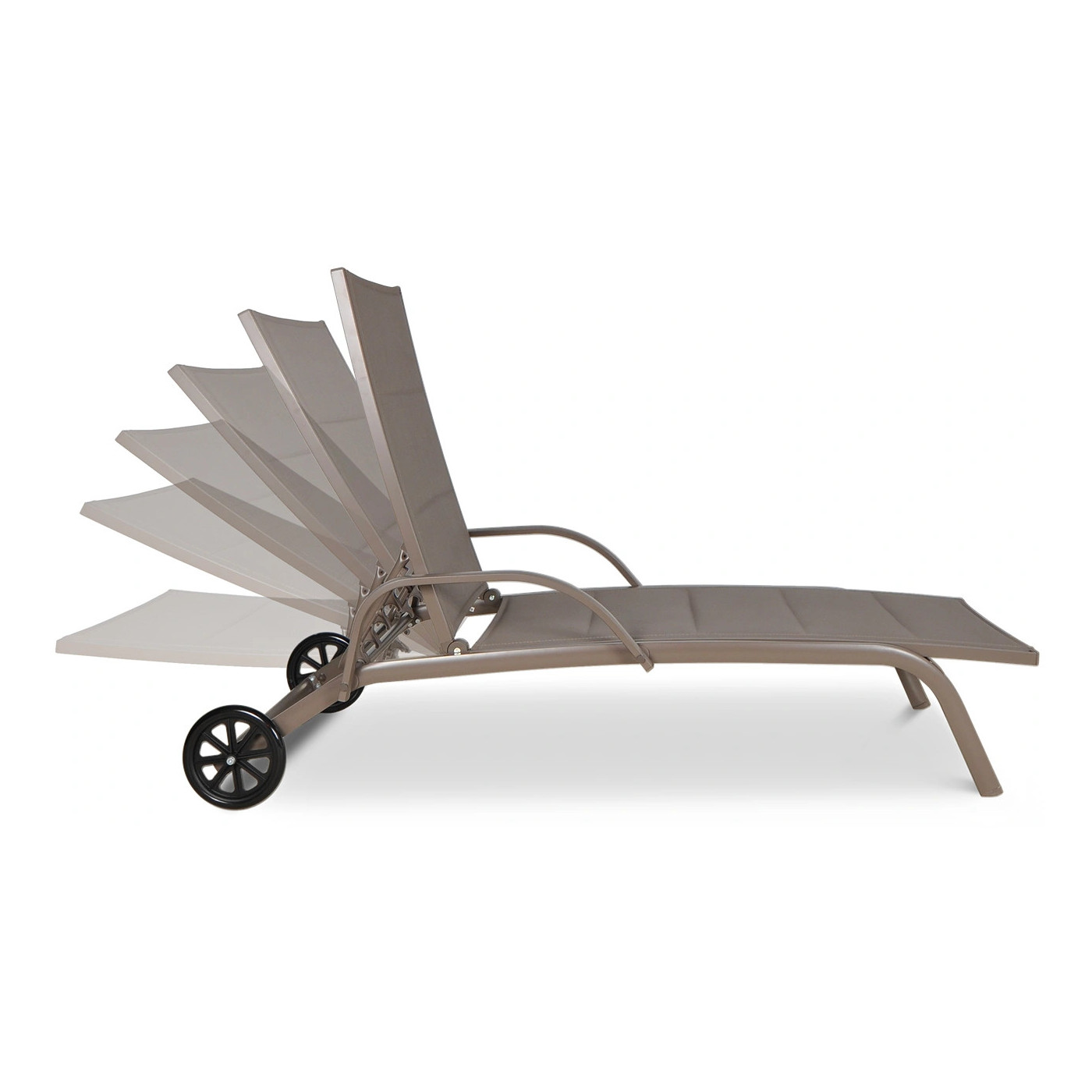 MAJORKA TAUPE DECK CHAIR