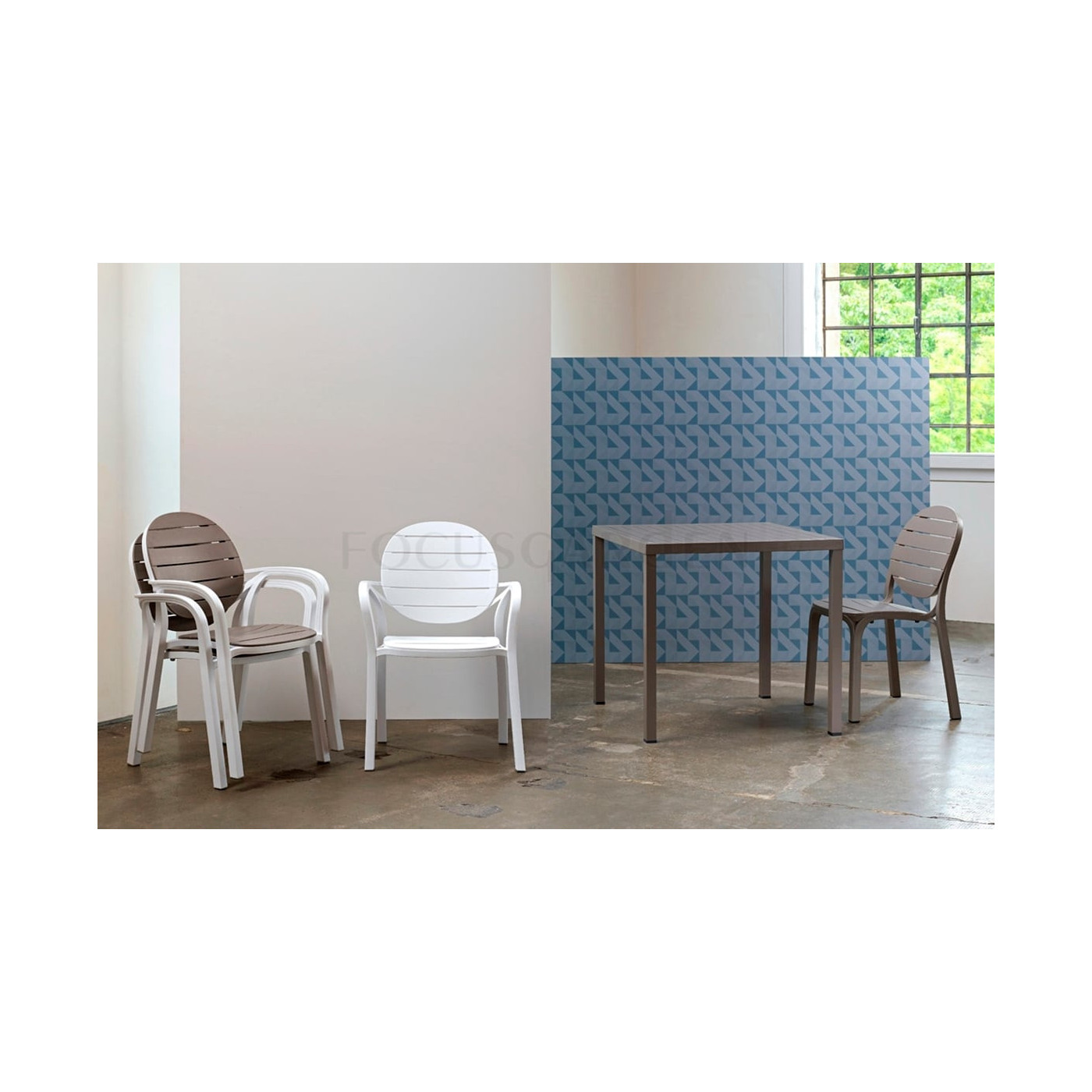 Krzesło ogrodowe Nardi Erica Bianco