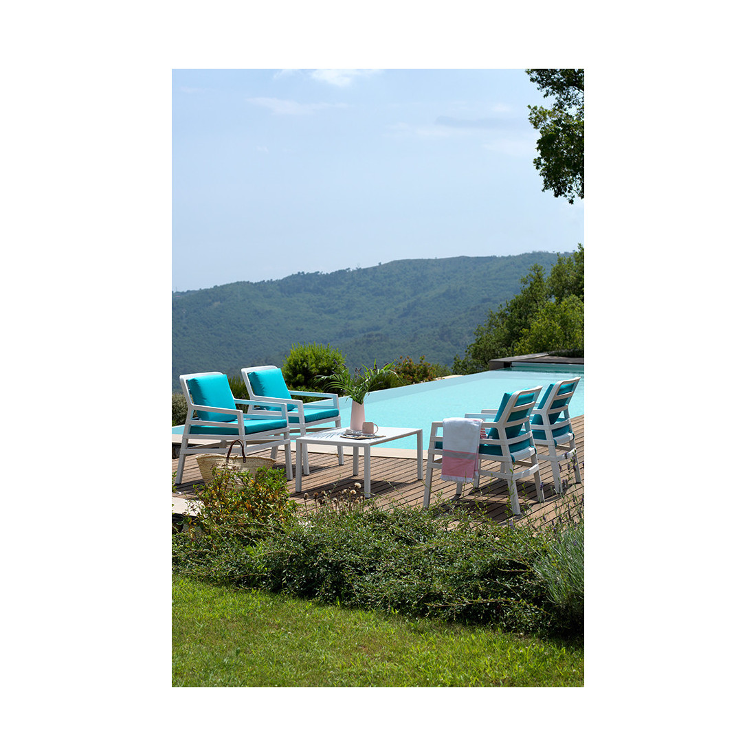 Fotel Nardi Aria w kolorze Tortora/Acrilico Grigio