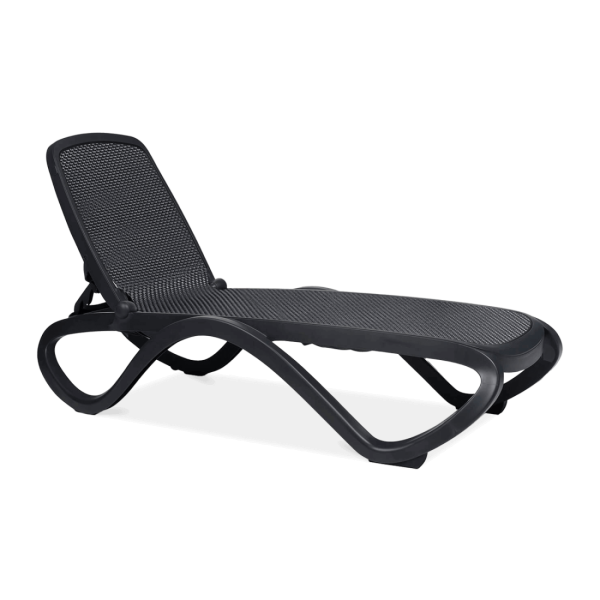 OMEGA ANTHRACITE DECK CHAIR ANTHRACITE WEAVE