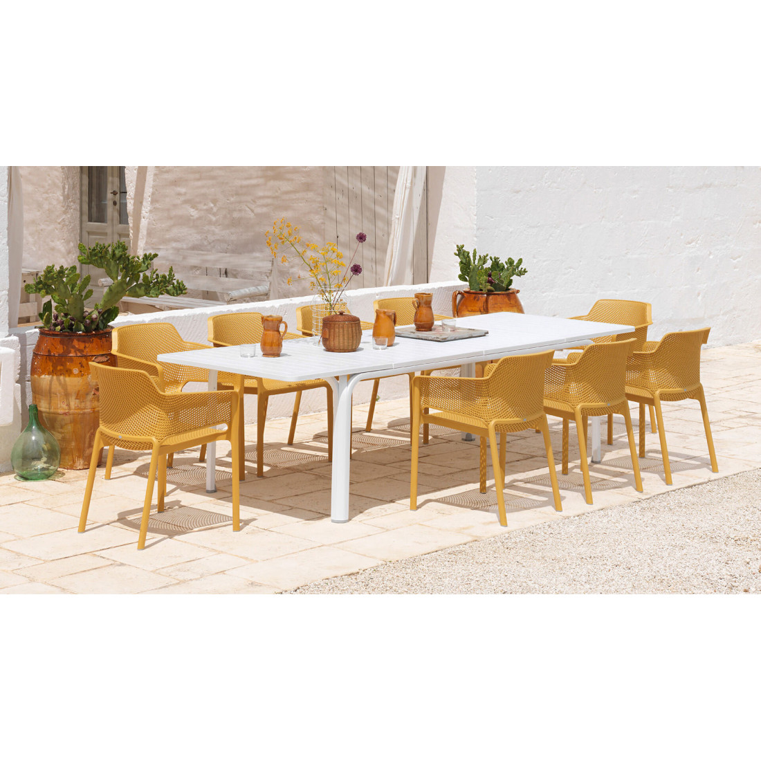 ALLORO 210-280 STÓŁ BIANCO TORTORA