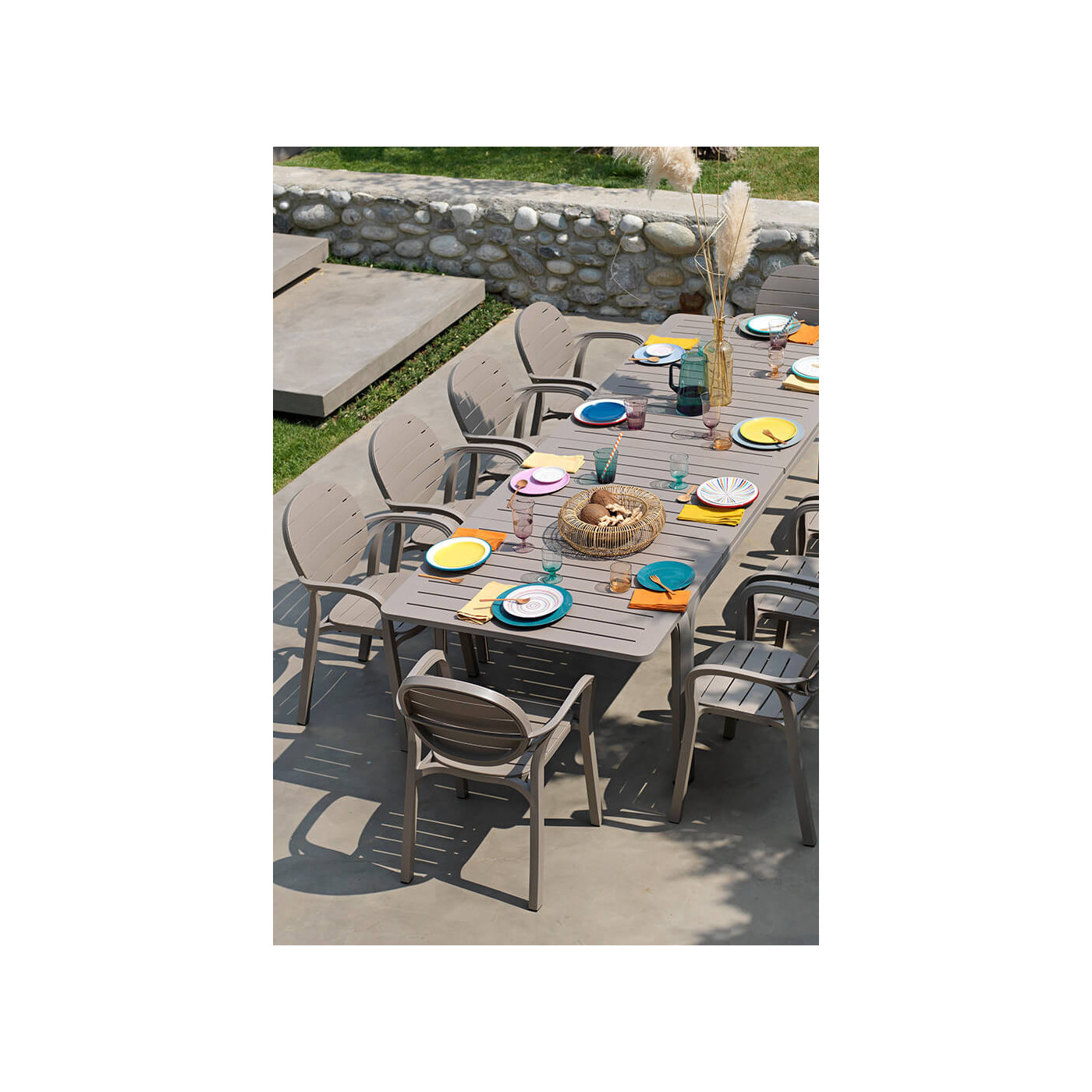 ALLORO 210-280 WHITE TORTORA TABLE