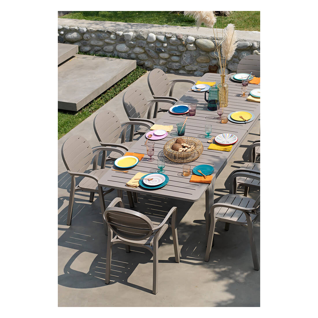 ALLORO 210-280 WHITE TORTORA TABLE