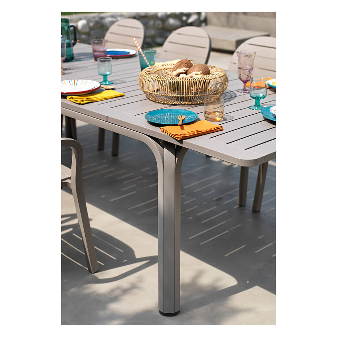 ALLORO 210-280 WHITE TORTORA TABLE