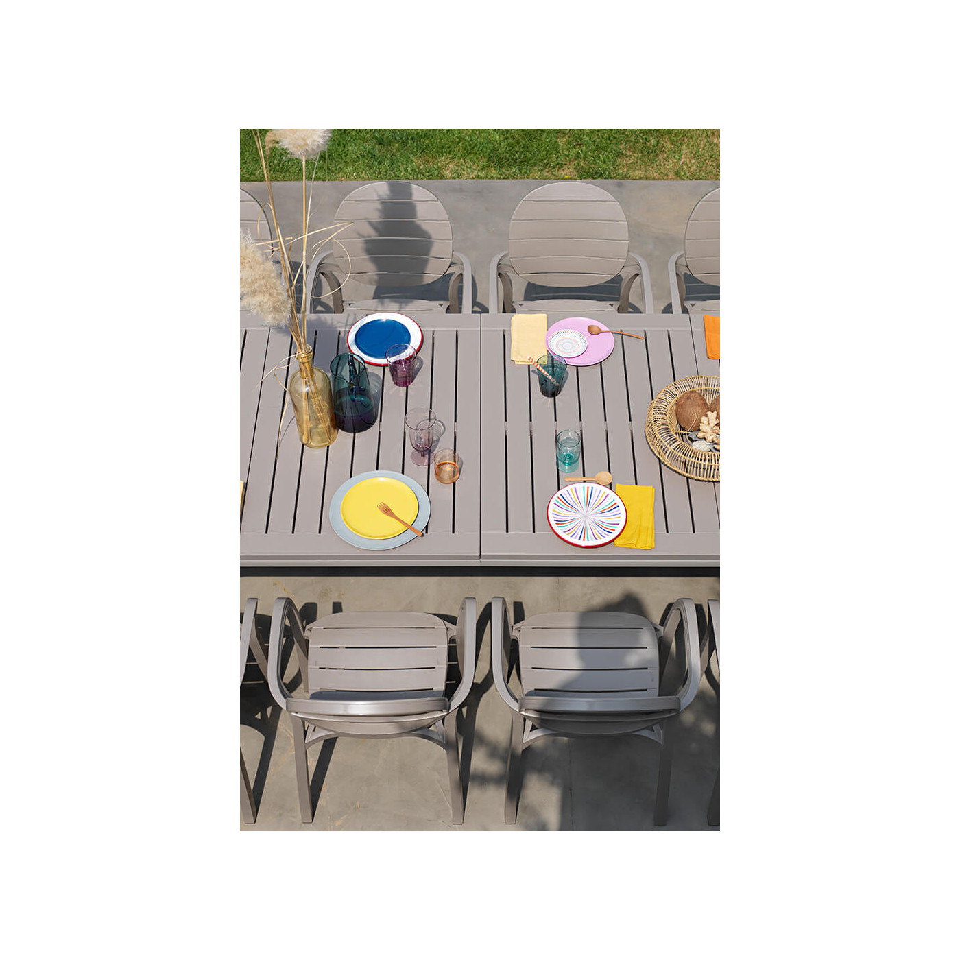 ALLORO 210-280 WHITE TORTORA TABLE