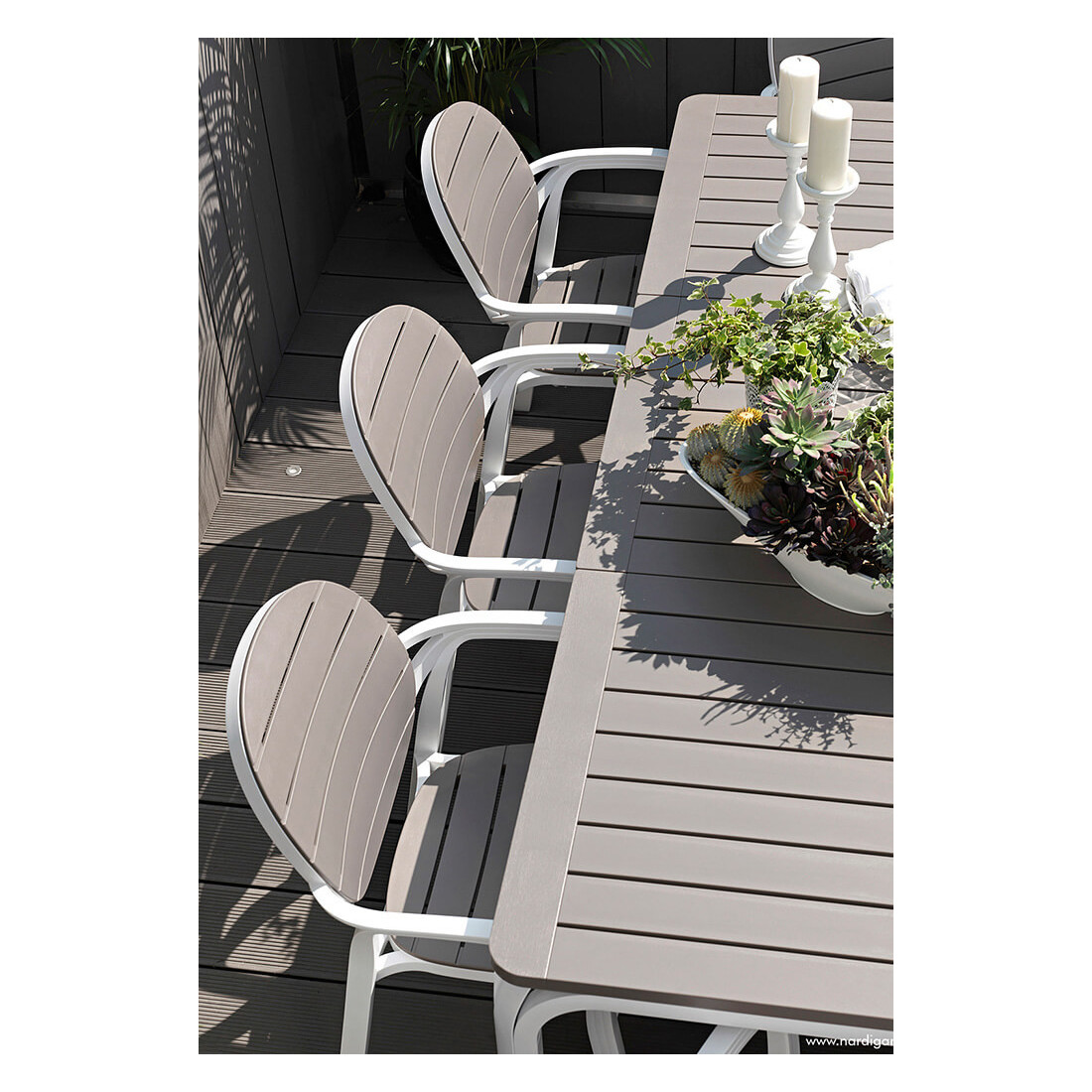 ALLORO 210-280 STÓŁ BIANCO TORTORA