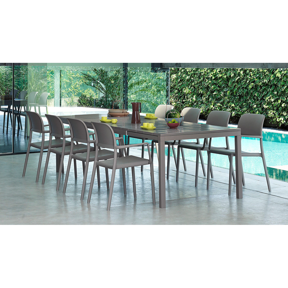 RIO 210-280 BIANCO BIANCO TABLE
