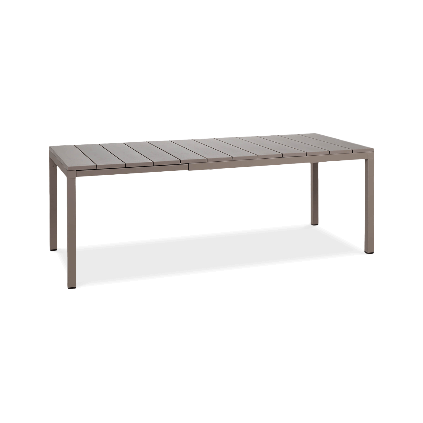 brązowy stół ogrodowy długi