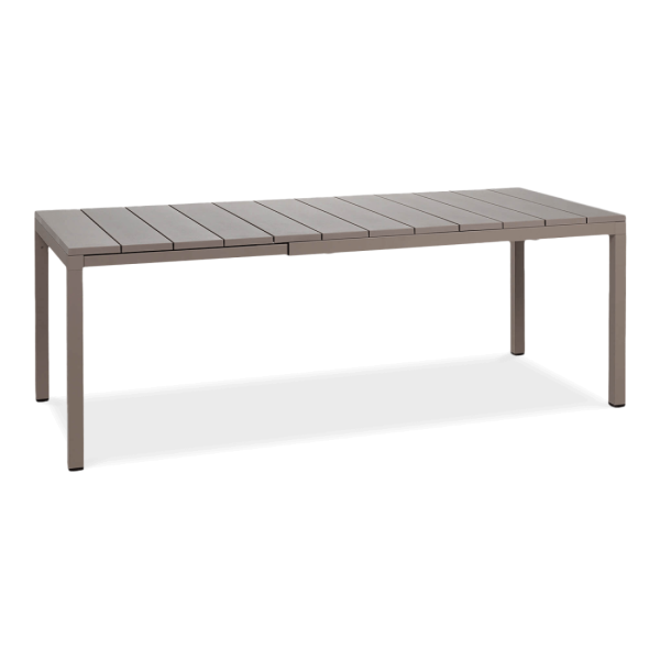 brązowy stół ogrodowy długi