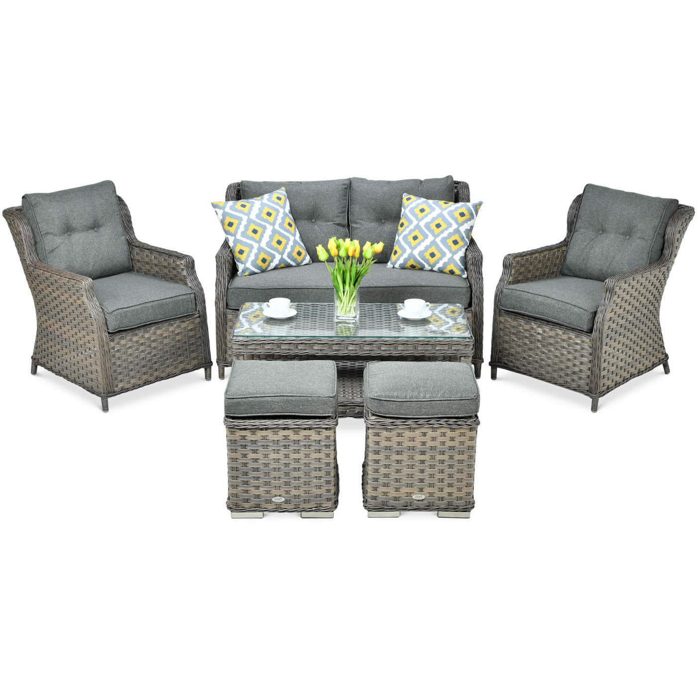 TRIVENTO II ZESTAW+PUFY MELANGE