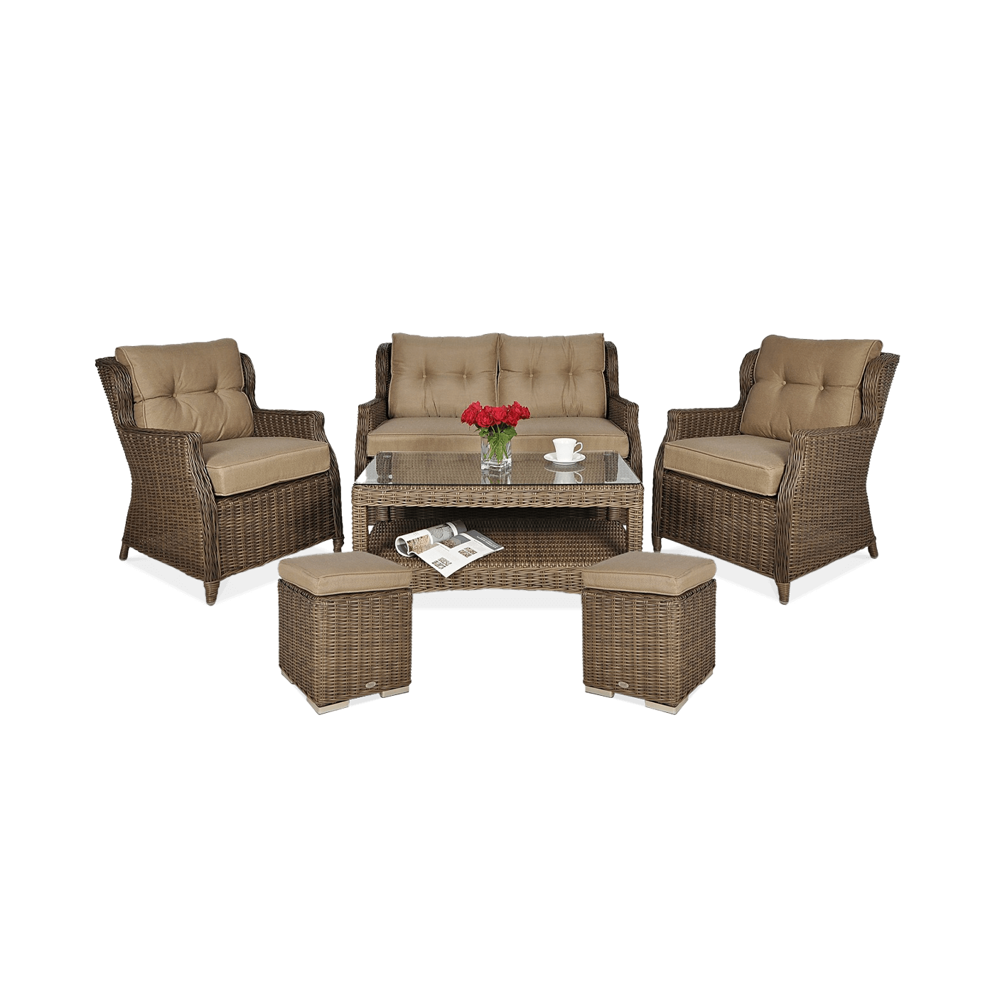 TRIVENTO II SET + BROWN PUFFS