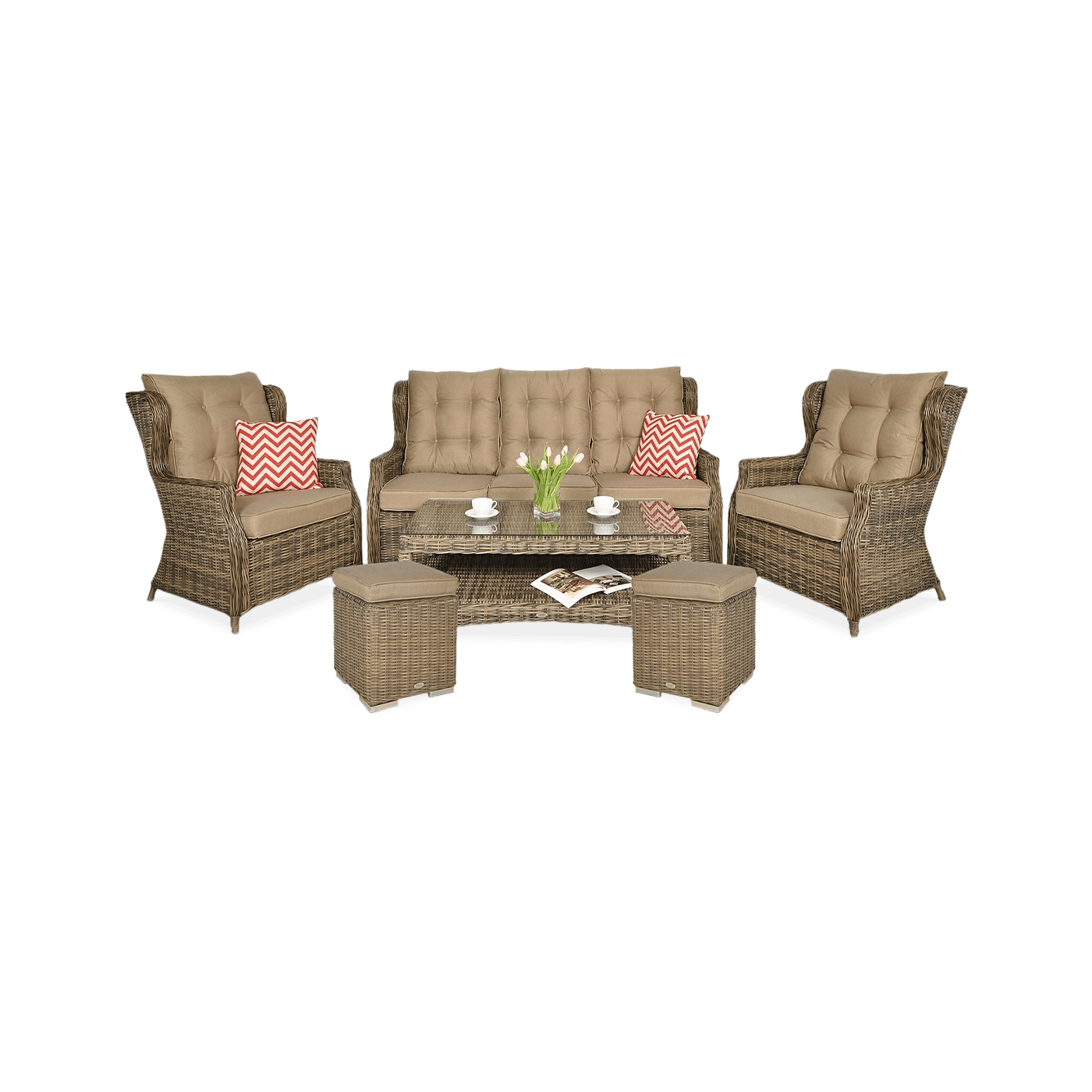 TRIVENTO III SET + BROWN PUFFS