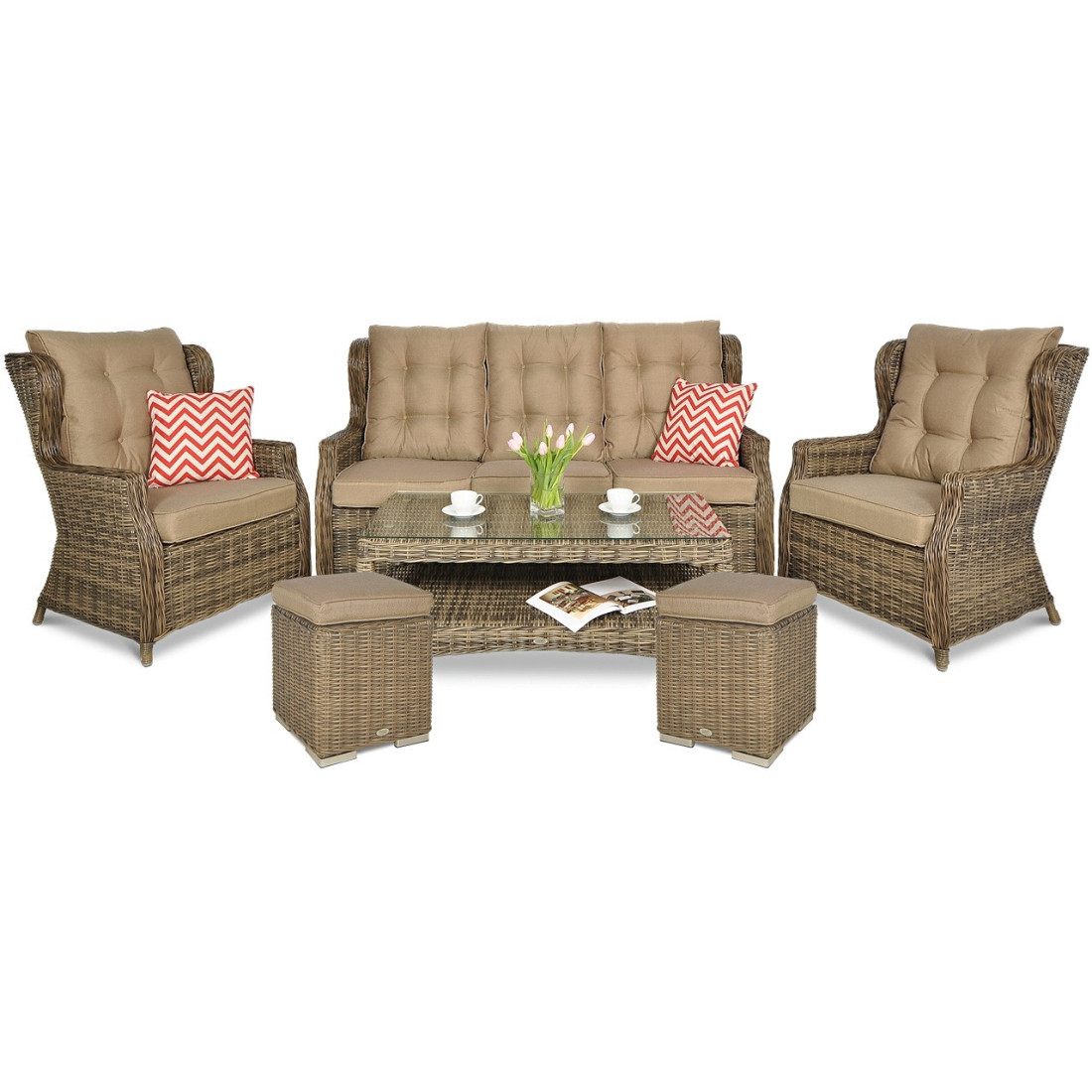 TRIVENTO III SET + BROWN PUFFS