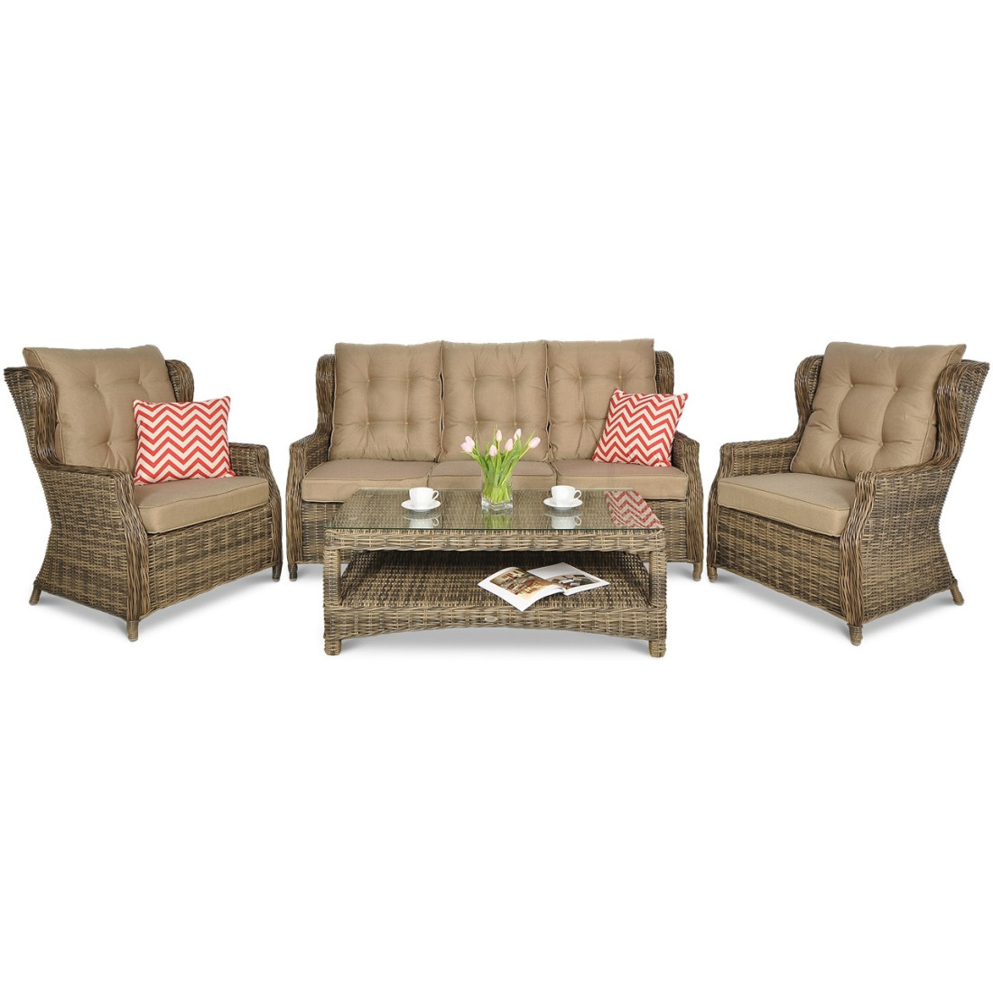 TRIVENTO III SET + BROWN PUFFS