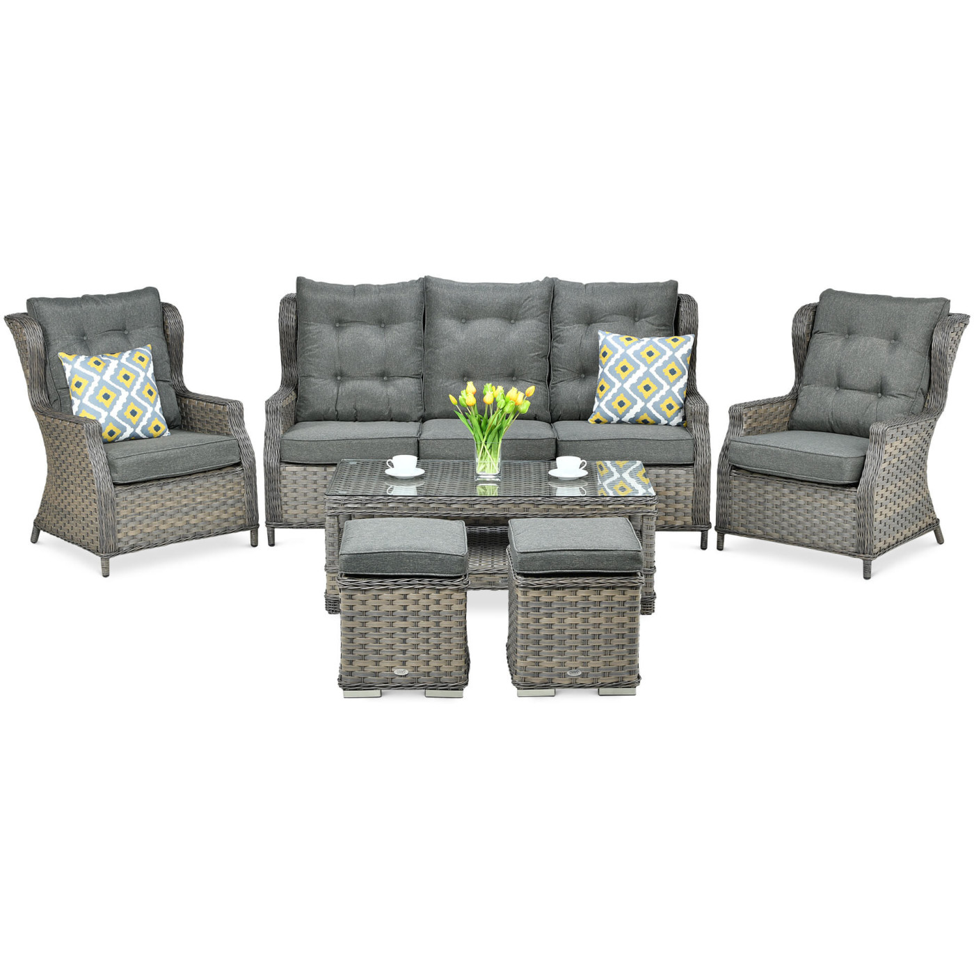 TRIVENTO III ZESTAW+PUFY MELANGE