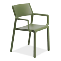 zielone krzesło ogrodowe z oparciem