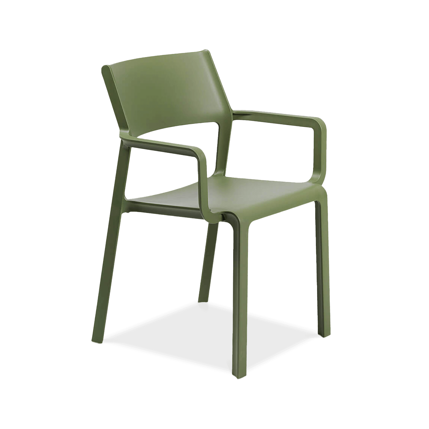 zielone krzesło ogrodowe z oparciem