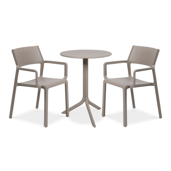 zestaw mebli balkonowych brązowych 