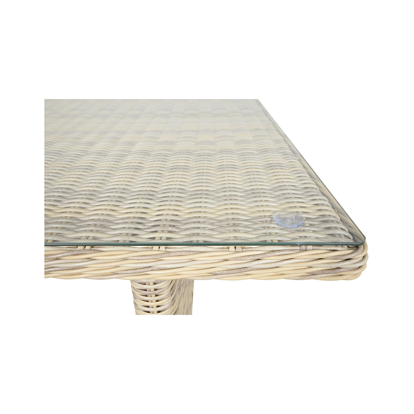 TRIVENTO III DINING ZESTAW+PUFY BEIGE
