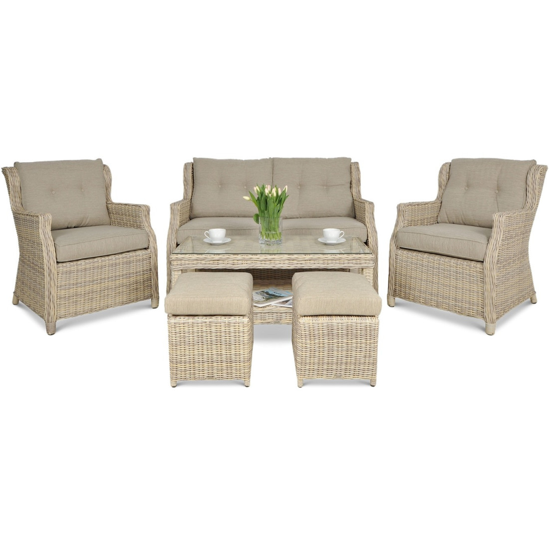 TRIVENTO II SET + BEIGE PUFFS