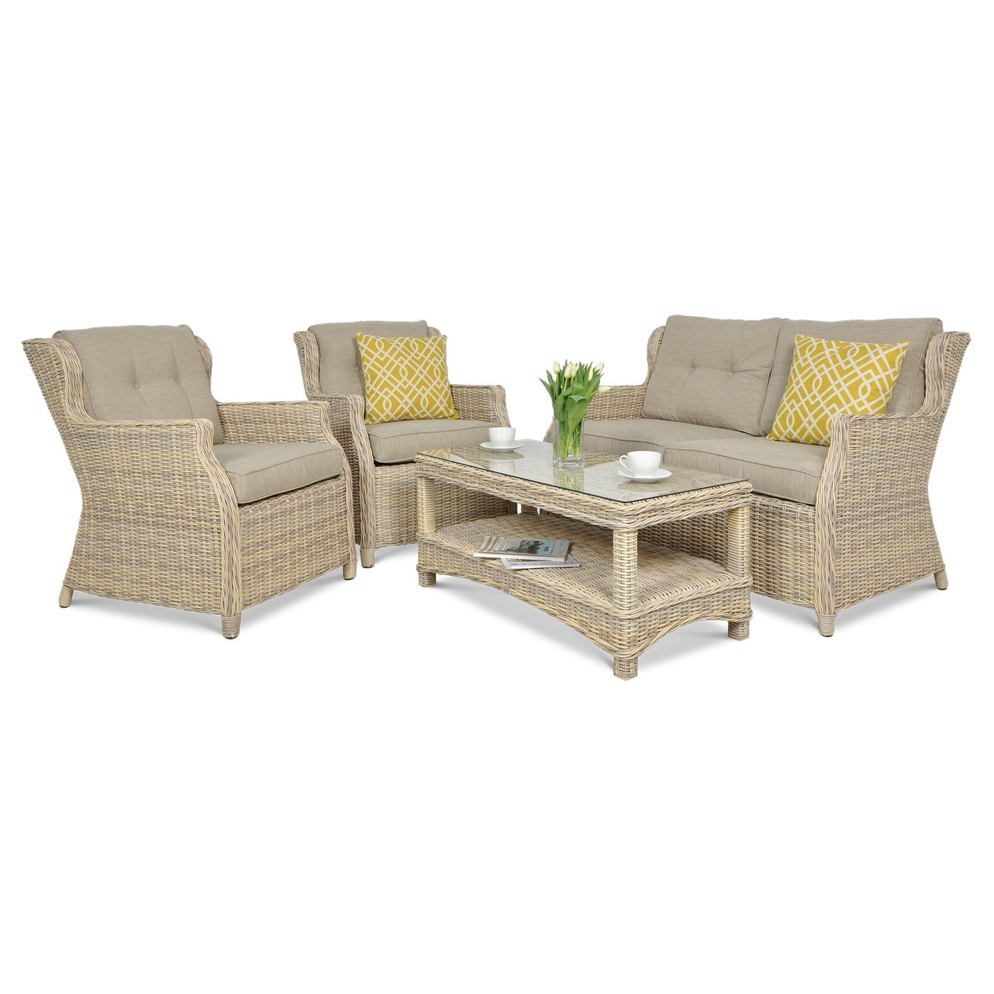 TRIVENTO II SET + BEIGE PUFFS