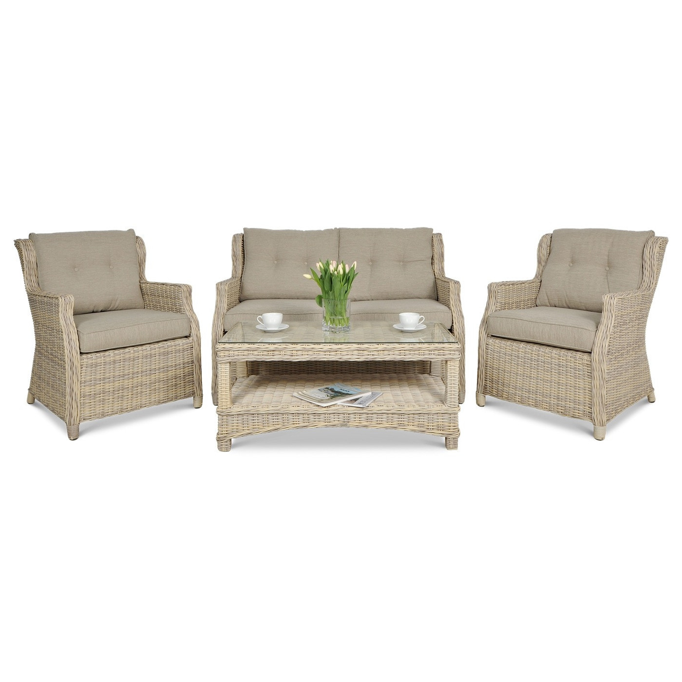 TRIVENTO II SET + BEIGE PUFFS