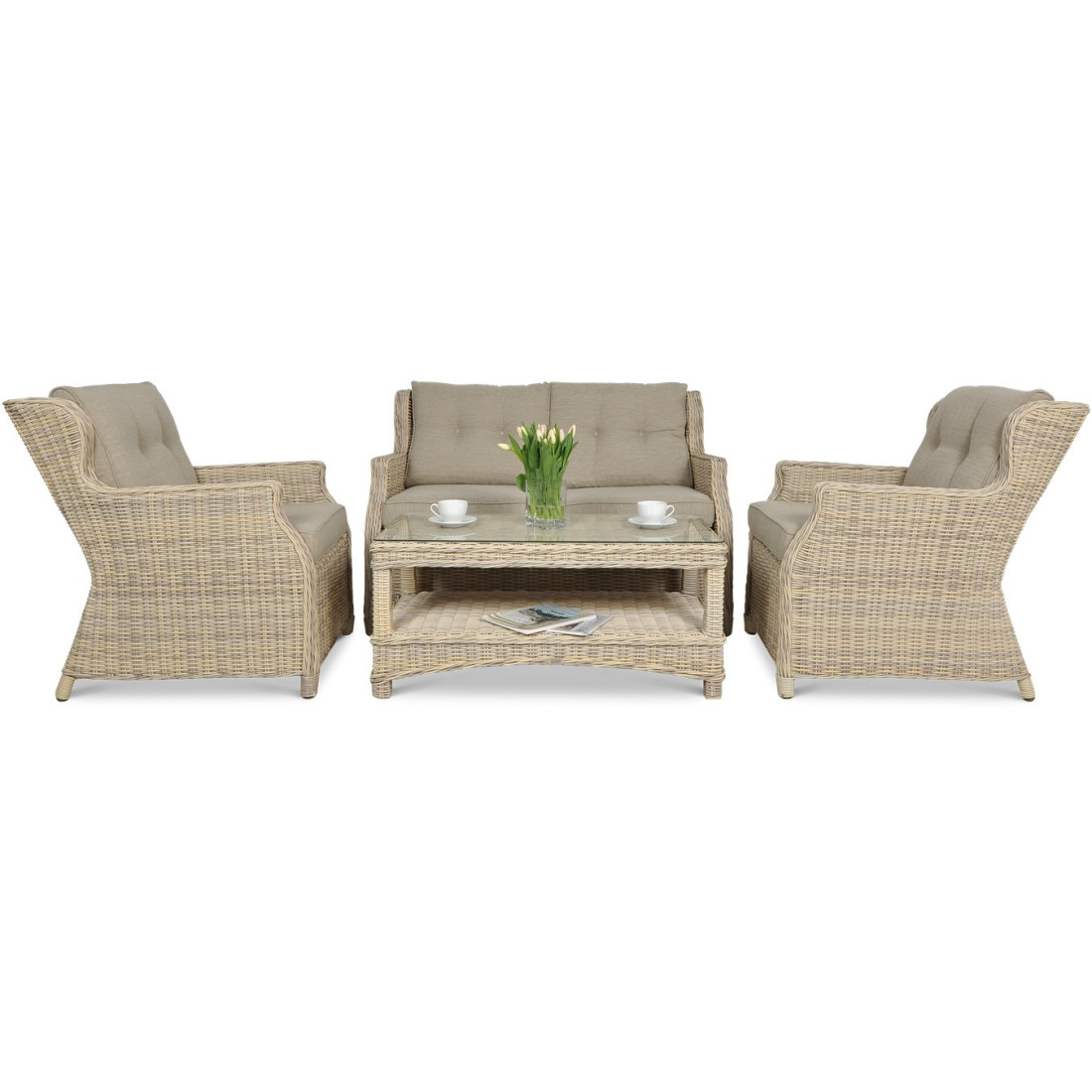 TRIVENTO II SET + BEIGE PUFFS