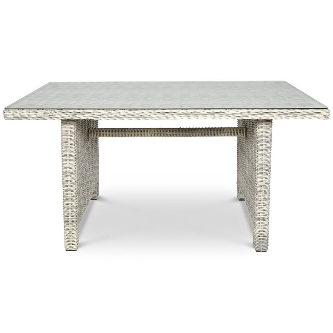 Meble Technorattanowe Trivento Dining 3 White Grey