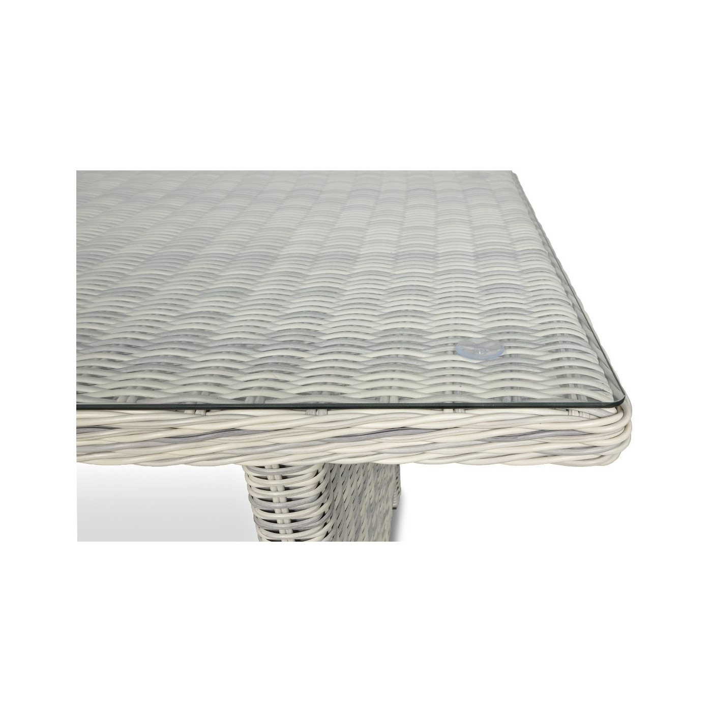 Meble Technorattanowe Trivento Dining 3 White Grey