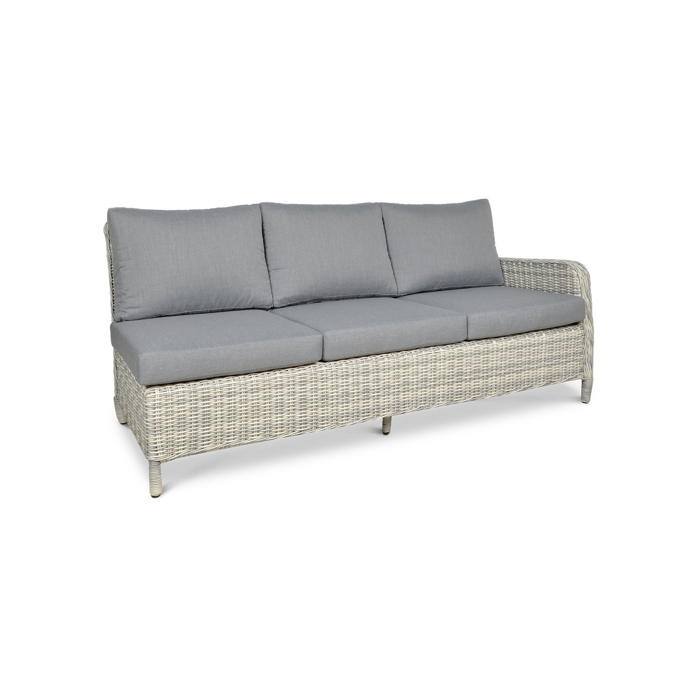 Narożnik z Technorattanu Maryland White Grey