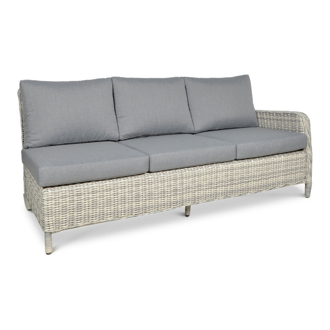 Narożnik z Technorattanu Maryland White Grey