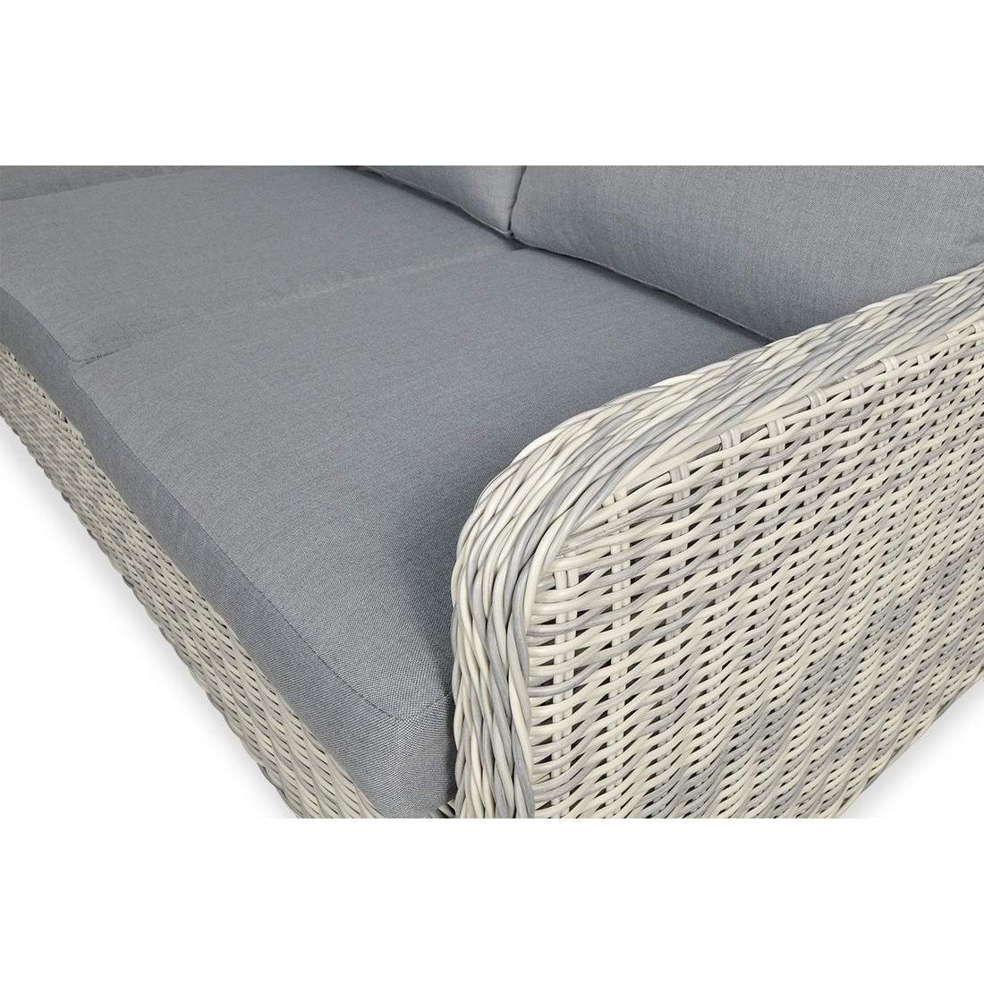 Narożnik z Technorattanu Maryland White Grey