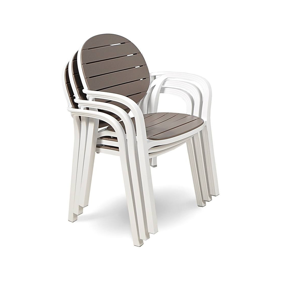 Zestaw mebli ogrodowych Nardi Palma/Alloro Bianco-Tortora