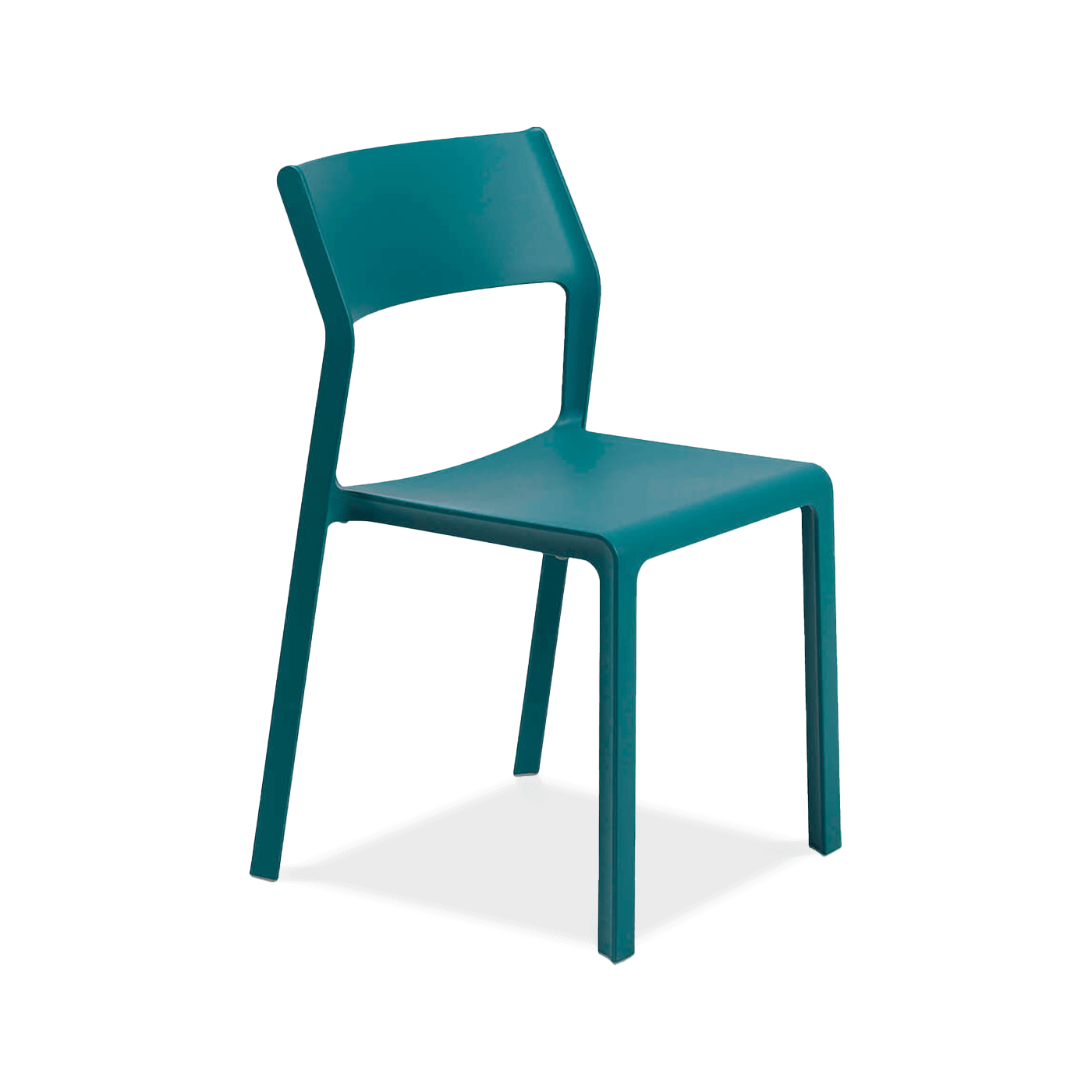 niebieskie krzesło jadalniane do ogrodu lub na taras