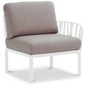 KOMODO 5 CORNER SOFA BIANCO GRIGIO + BIANCO COFFEE TABLE